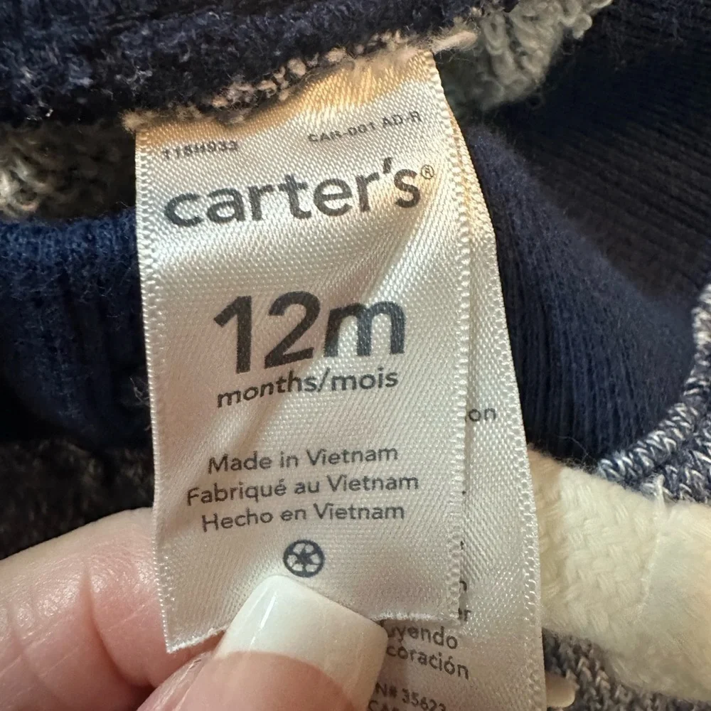 ☘️☘️☘️Carters boy sweatsuit 12m☘️☘️☘️ - Picture 5 of 6